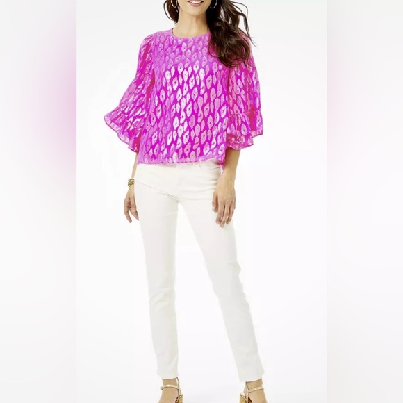 Lily Pulitzer Pink Cheetah Blouse - Picture 7 of 7